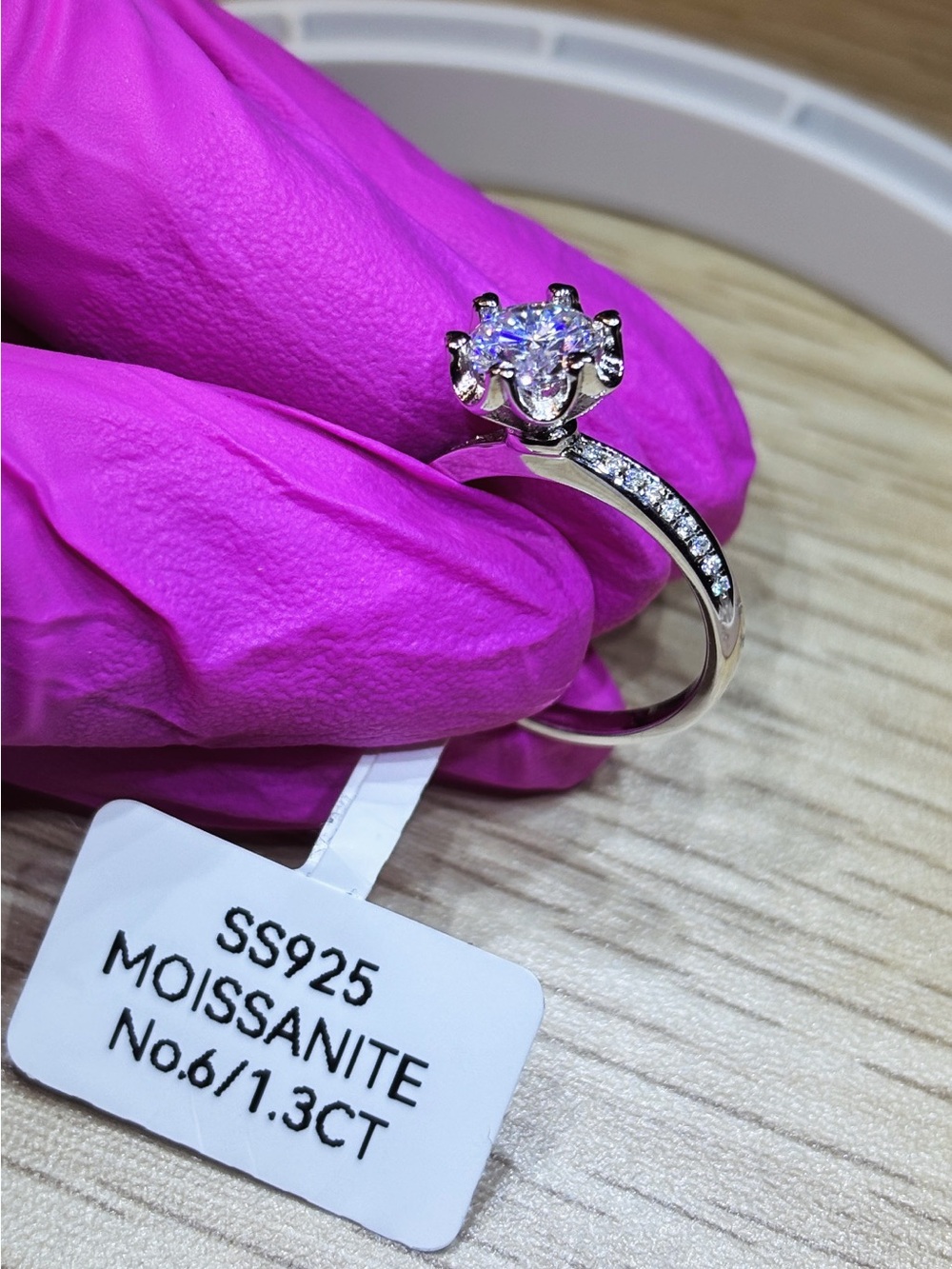 VVS Moissanite Solitaire Ring
